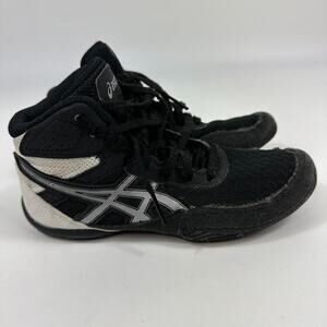 ASICS Matflex 6 Wrestling Shoes Black F131119 Flex Kids Youth Size 18.5 K13